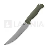 Benchmade Meatcrafter 6", 15505-04 Trailingpoint Stonewashed CPM154, Dark Olive SantoPrene, hunting knife