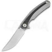 Bestech Sambac - Stonewash + Satin - Titanium + Marble CF kääntöveitsi