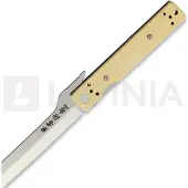 Kanetsune Brushed Brass Linerlock kääntöveitsi