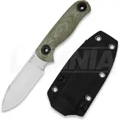 Kizer Cutlery Drop Bear Fix 3 14C28N veitsi, Green Micarta, Stonewash
