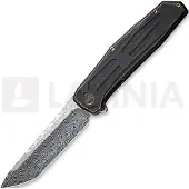 We Knife Shadowfire Damasteel, Bronze/Black Titanium