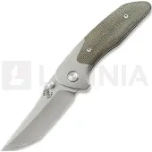 Mechforce Barker Collab Hokkaido kääntöveitsi, OD Green Micarta