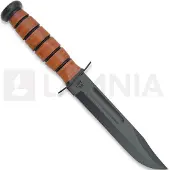 Ka-Bar U.S. Army Knife 5020 Plain Edge, Leather, FRN sheath, survival knife