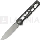 Tactile Knife Rockwall Flipper V2 Skeletonized - Stonewash - Titanium kääntöveitsi, musta
