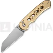 CIVIVI Pragma Prime C24067-3, Satin Finished 14C28N, Champagne Aluminum pocket knife