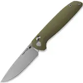 Tactile Knife Maverick - Stonewash - G10 kääntöveitsi, oliivinvihreä