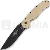 Ontario RAT-1 kääntöveitsi, desert tan/musta