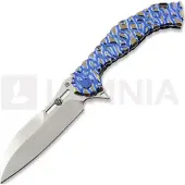 Olamic cutlery Soloist M390 Scout kääntöveitsi, Blue & Gold Volcanic Carving