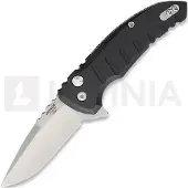 Hogue X1 Micro Button Lock Matte Blk kääntöveitsi