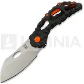 Olamic cutlery Busker M390 Largo kääntöveitsi, Volcanic Carving & Funky Holes