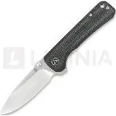 QSP Knife Hawk Linerlock Black Micarta kääntöveitsi