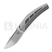 Reate Large Krypton kääntöveitsi, Bead Blast Ti/Carbon Fiber