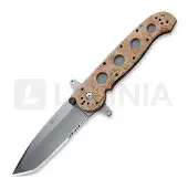 CRKT M16-14ZSF Desert FRN, Triple Point Serrations, pocket knife, Kit Carson Design