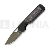 Kizer Cutlery Militaw, Black Titanium/Purple Haze Fatcarbon