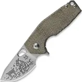 Fox knives Suru Micarta Lamnia Exclusive kääntöveitsi, Frog