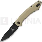 Twisted Assisted Twisted Atlas Slipjoint kääntöveitsi, Tan G-10, Black PVD