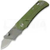 Twisted Assisted PALLAS Green Anodised Aluminum kääntöveitsi