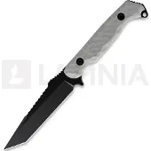 Toor Darter T veitsi, Light Gray G-10, Black Gun-Kote