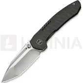We Knife Micro Trogon WE24043-3 Satin Böhler M390, Tiger Stripe Pattern Flamed Titanium, pocket knife, Brian Brown design