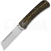QSP Knife Hedgehog Slip Joint Golden CF kääntöveitsi