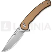 SENCUT Ingot S25102-1 Stonewashed D2, Brown Aluminum, pocket knife