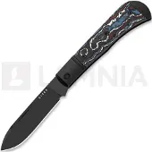 Kizer Cutlery Trestle D S90V kääntöveitsi, Black Aluminum & Fat Carbon, DLC