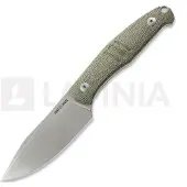 GiantMouse GMF2 Scout Green Canvas Micarta, fixed knife, Ansø en Voxnaes design