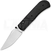 Kizer Cutlery Tycho M390 Clip Point kääntöveitsi, Black Ti & Carbon Fiber, Stonewash