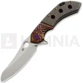 Olamic cutlery Wayfarer 247 S90V Mouflon kääntöveitsi, Stonewash Ti & Molten