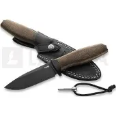 Lionsteel Acha - Green Burlap - Black blade veitsi