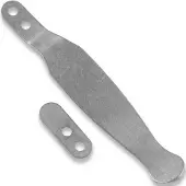 Hinderer Solid Pocket Clip & Filler Tab Set Titanium Stonewash