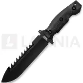 Halfbreed Blades Large Survival Knife veitsi, musta