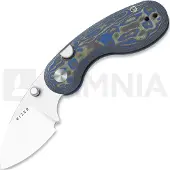 Kizer Cutlery Microbe 14C28N kääntöveitsi, Blue Vortex Micarta, Stonewashed