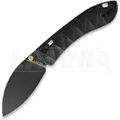 Vosteed Mini Nightshade - Blackwash - Titanium kääntöveitsi, musta