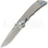 Spartan Blades Spartan Harsey Folder 3.25 SF10SWBL, Stonewashed CPM MagnaCut, Blue/Silver Titanium pocket knife