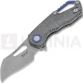 MKM Knives Isonzo M390 Hawkbill kääntöveitsi, black canvas micarta