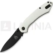 Twisted Assisted Twisted Atlas Slipjoint kääntöveitsi, White G-10, Black PVD