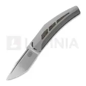 Reate Large Krypton kääntöveitsi, Bead Blast Ti/Red Dark Matter CF
