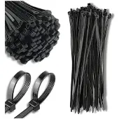 Hobby Hall Nippusiteet musta nippusiteet 200x4,8mm nylon 100 kpl