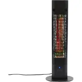 NSH Nordic Terassilämmitin 1800w Lattiamalli, Kaukosäädin, Soft Touch, Musta