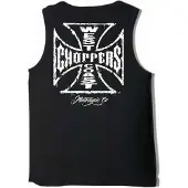West Coast Choppers Worn Cross Hihaton T-paita