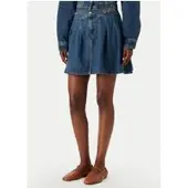 Tommy Hilfiger Pleated Skirt Cam Mid Rw - Blue - XL
