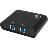 2Direct UA0216, USB 3.2 Gen 1 (3.1 Gen 1) Type-B, USB 3.2 Gen 1 (3.1 Gen 1) Type-A, 5000 Mbit/s, Musta, Muovi, RoHS