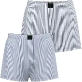 Björn Borg Cotton Stretch Woven Boxer Shorts 2P - White - L