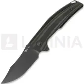 Reate Jack Jr. kääntöveitsi, Black Aluminum, Black DLC