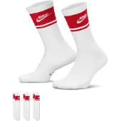 Nike Sukat Everyday Elevated 3-pack - Valkoinen/punainen, koko L: 42-46