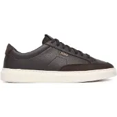 BOSS for man. 50568536 Dark brown Kieran Tenn leather trainers (40), Flat, Laces, Casual