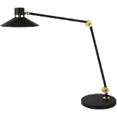 FABAS LUCE Led pöytävalaisin Panarea, himmennettävä, Musta, Työhuone/toimisto, Metalli, Moderni