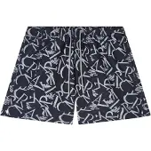 Emporio Armani for man. EM000583_AF20440 Allover swimming costume black (L), Beachwear, Polyester