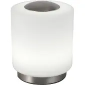 FABAS LUCE Pöytävalaisin Simi, himmennettävä, Valkoinen/opaali, Olohuone/ruokailutila, Metalli, Moderni